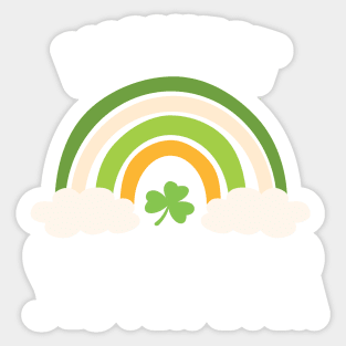 Luckiest sister ever Irish Rainbow - Funny Patricks Day Sister Gift Sticker